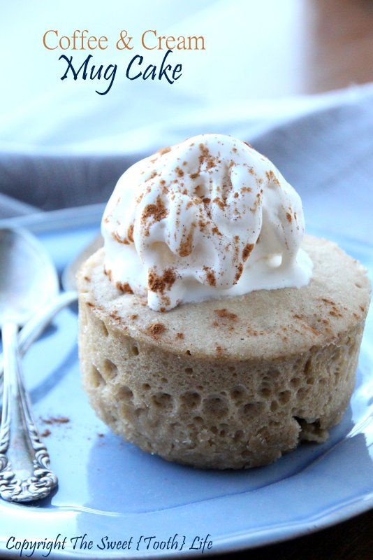 Coffee and Cream Mug Cake