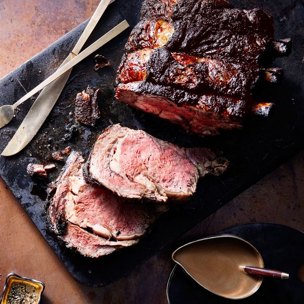 Coffee Brown-Sugar Bourbon Rib Roast