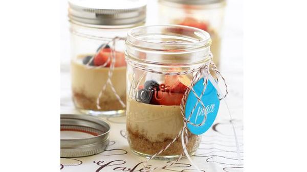 Coffee Cheesecakes in Jars