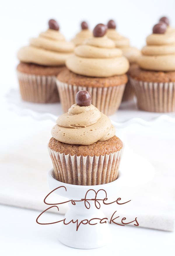 Coffee Cupcakes with Coffee Buttercream