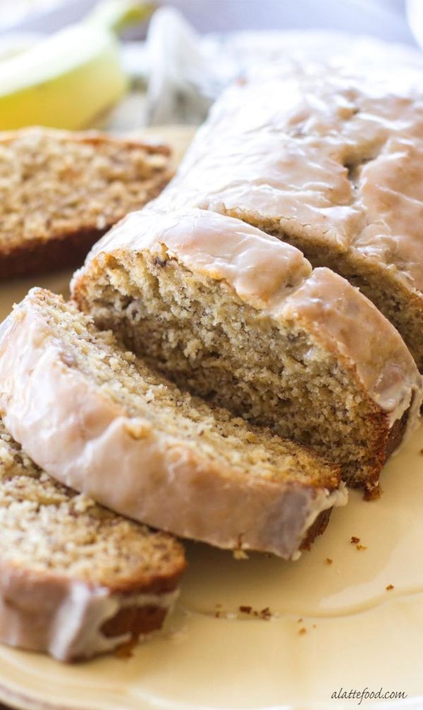 Coffee Glazed Banana Bread