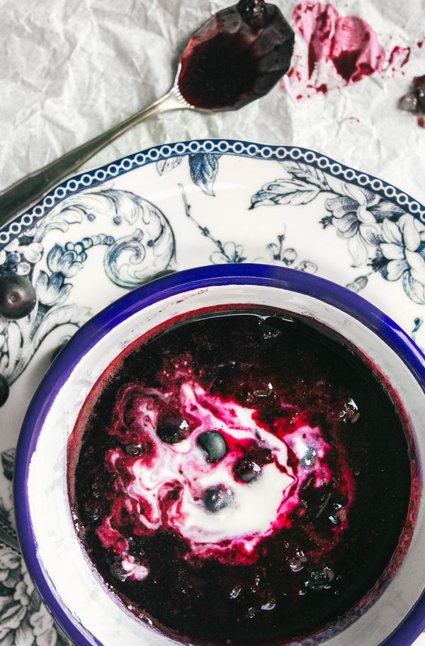 Cold Blueberry Soup - A Recipe from Finland