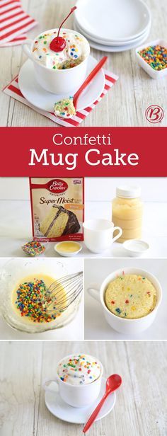 Confetti Mug Cake