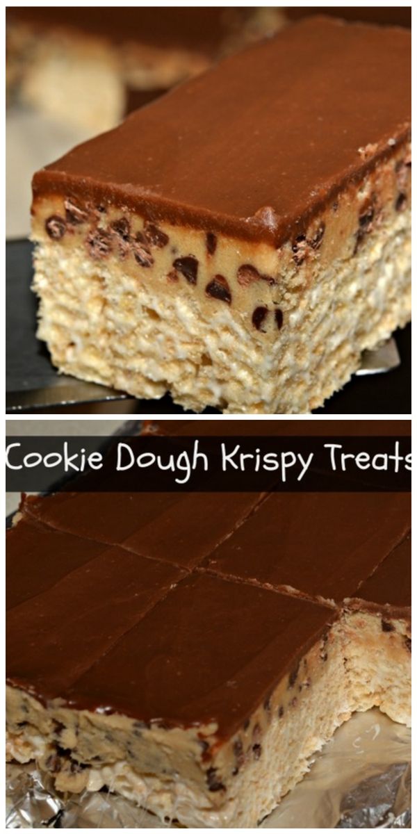 Cookie Dough Rice Krispy Treats