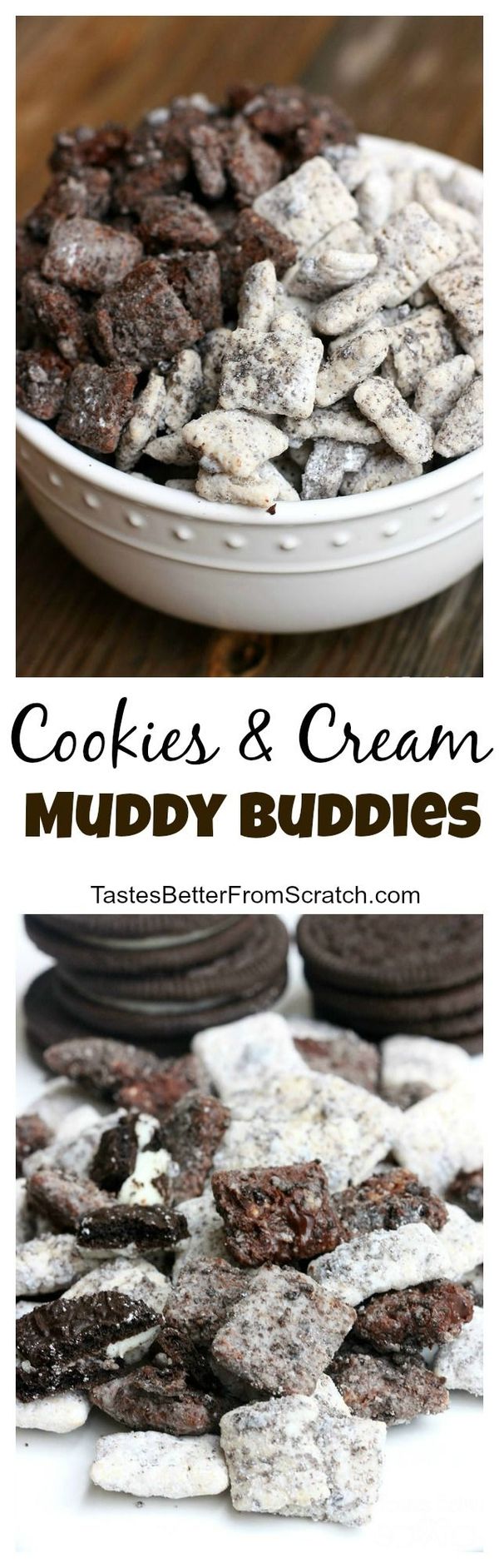 Cookies and Cream Muddy Buddies