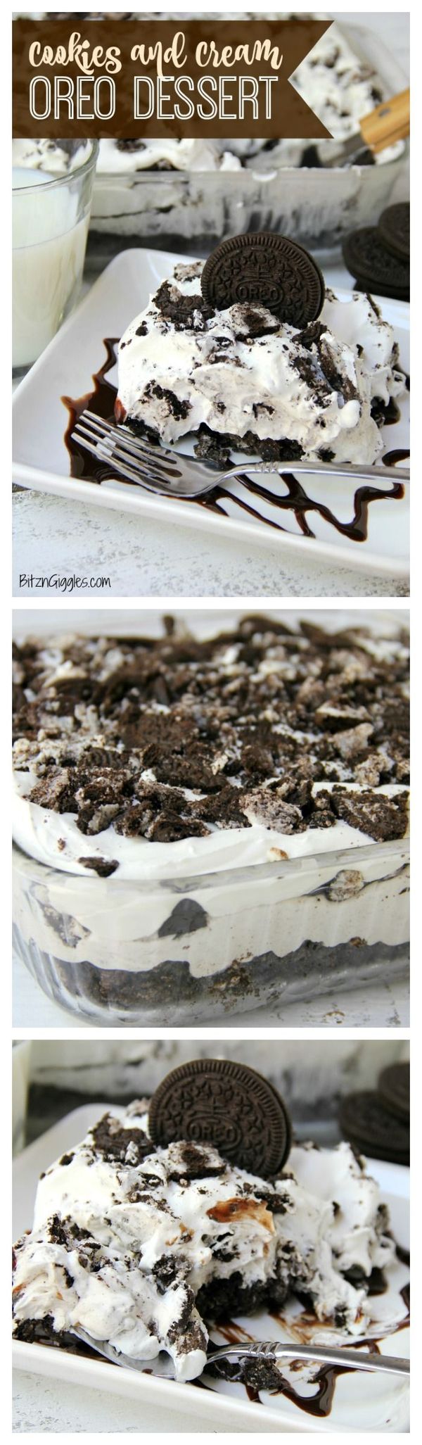 Cookies and Cream Oreo Dessert