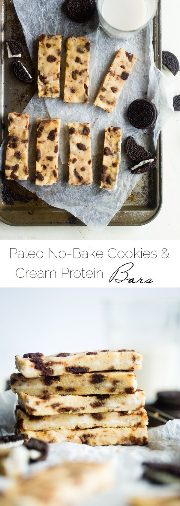 Cookies and Cream Paleo Protein Bars