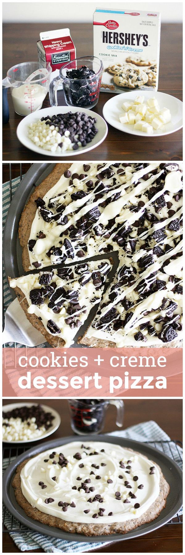 Cookies 'n' Creme Dessert Pizza