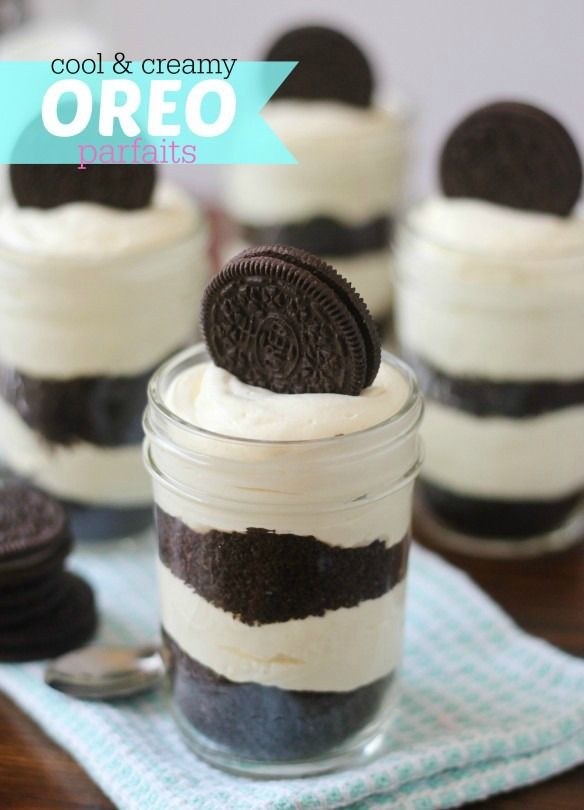 Cool & Creamy Oreo Parfaits