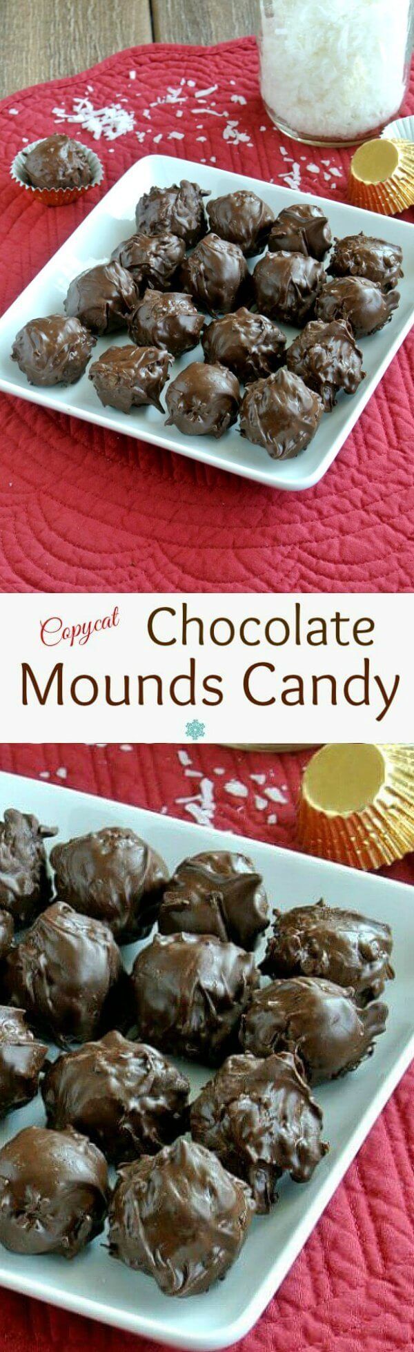 Copycat Chocolate Mounds Candy