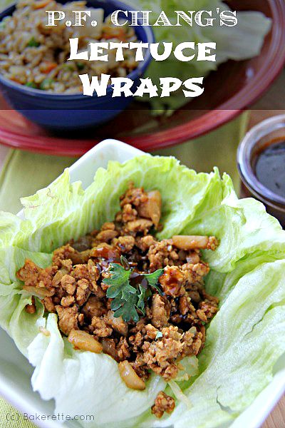 Copycat P.F. Chang's Chicken Lettuce Wraps