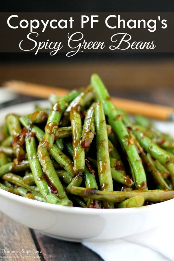 Copycat PF Chang's Spicy Green Beans