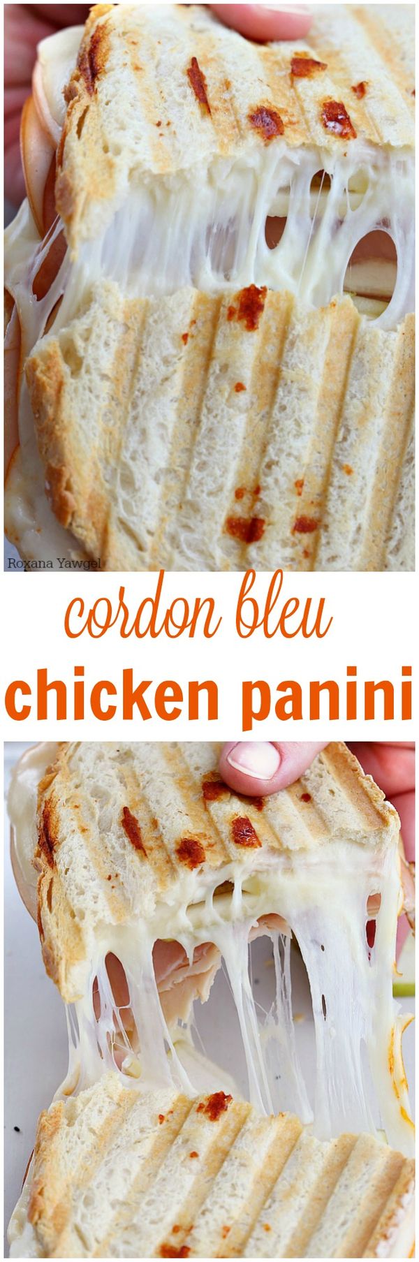 Cordon bleu chicken panini