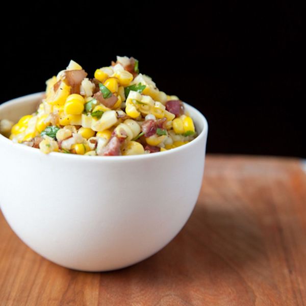 Corn Salad with Cilantro & Caramelized Onions