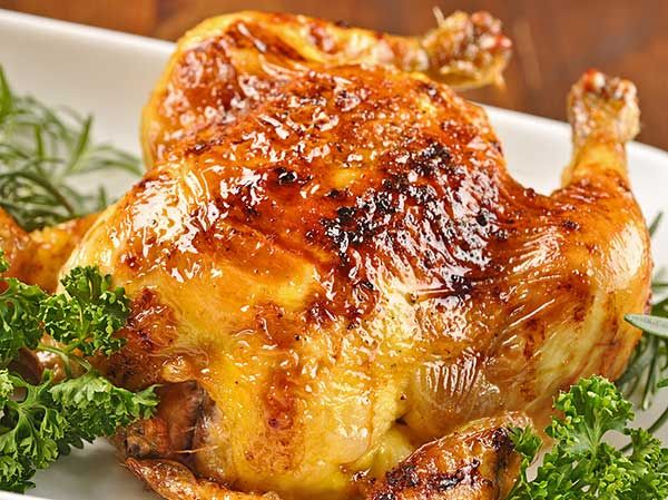 Cornish Game Hens with Bourbon Glaze