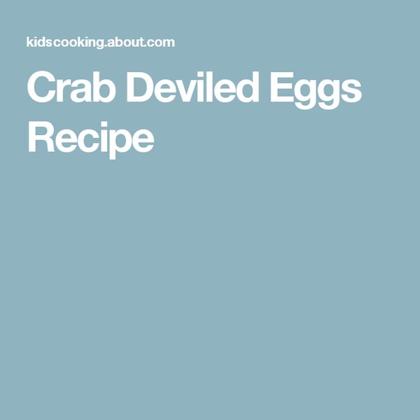 Crab Deviled Eggs