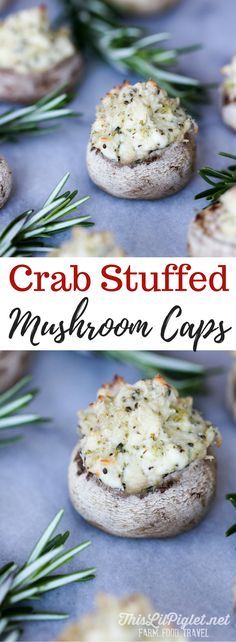 Crab Stuffed Mushroom Caps