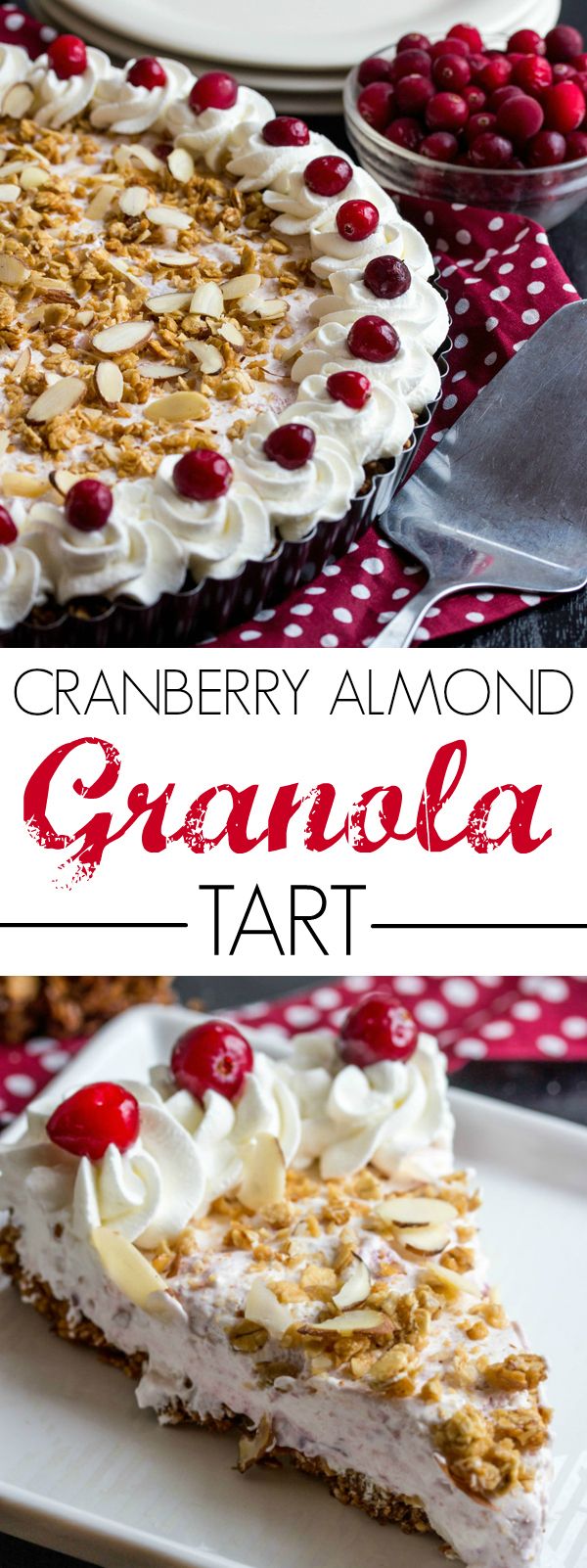 Cranberry Almond Granola Tart