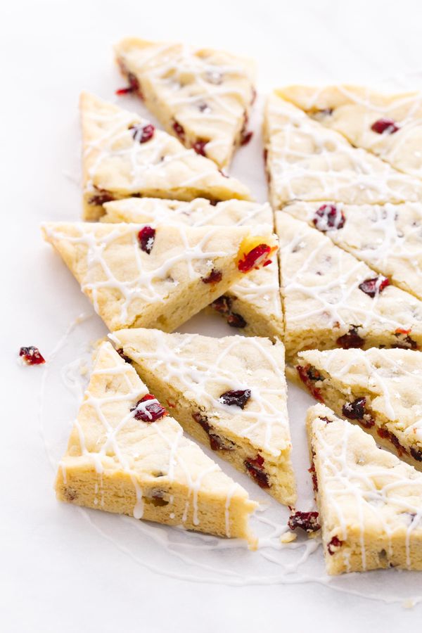 Cranberry Almond Shortbread Bars