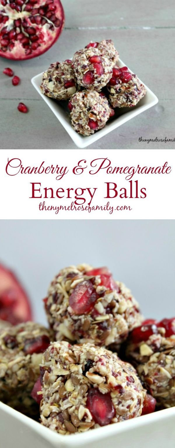 Cranberry & Pomegranate Energy Balls