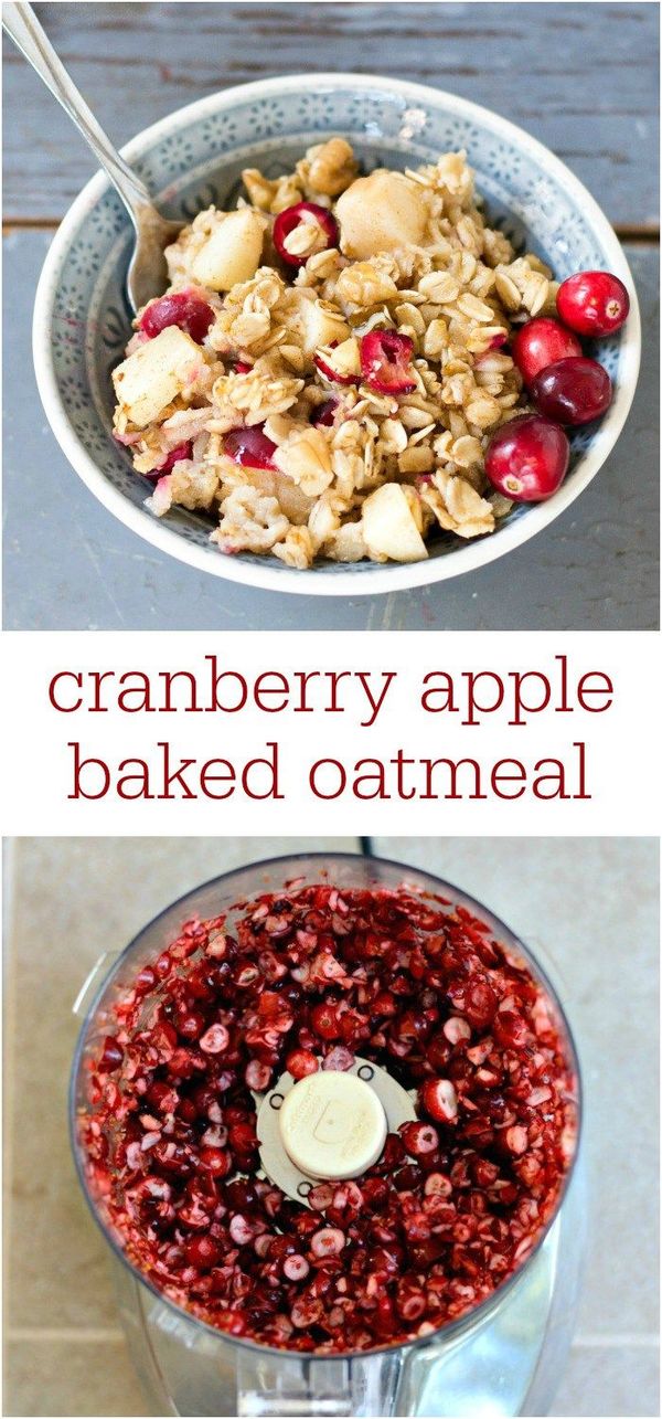 Cranberry Apple Baked Oatmeal