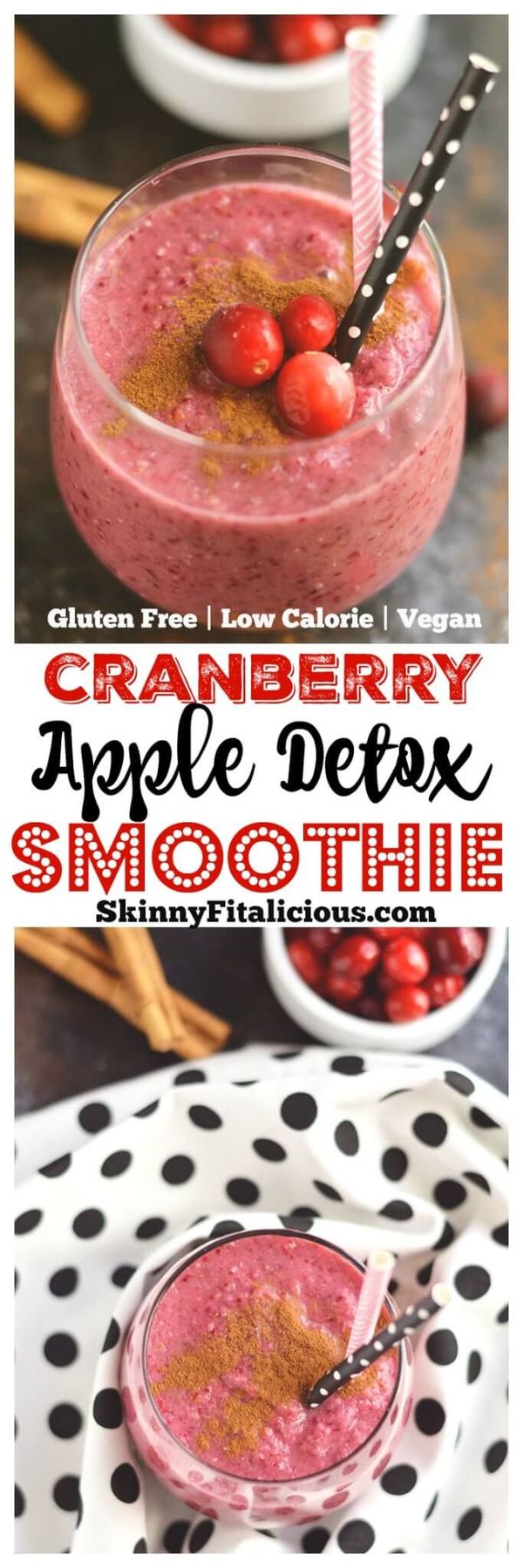 Cranberry Apple Detox Smoothie