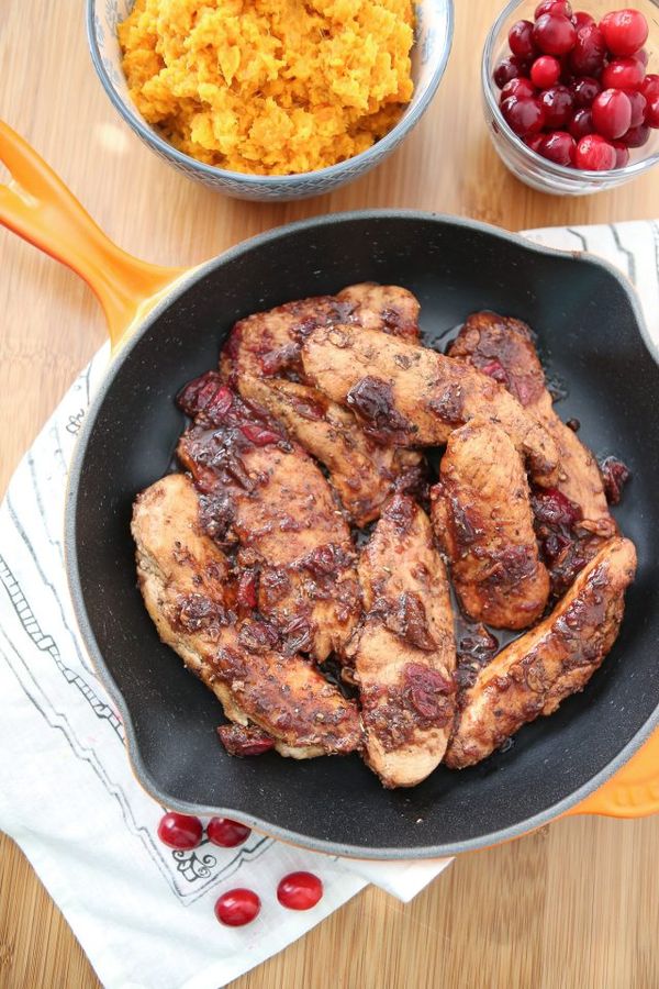 Cranberry Balsamic Skillet Chicken