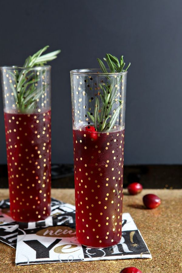 Cranberry Bellinis