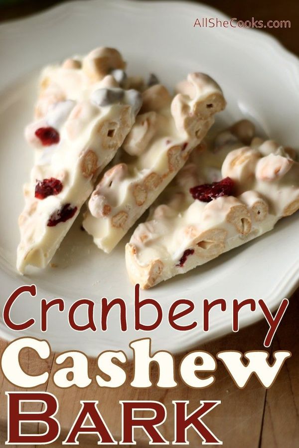 Cranberry Cashew Bark