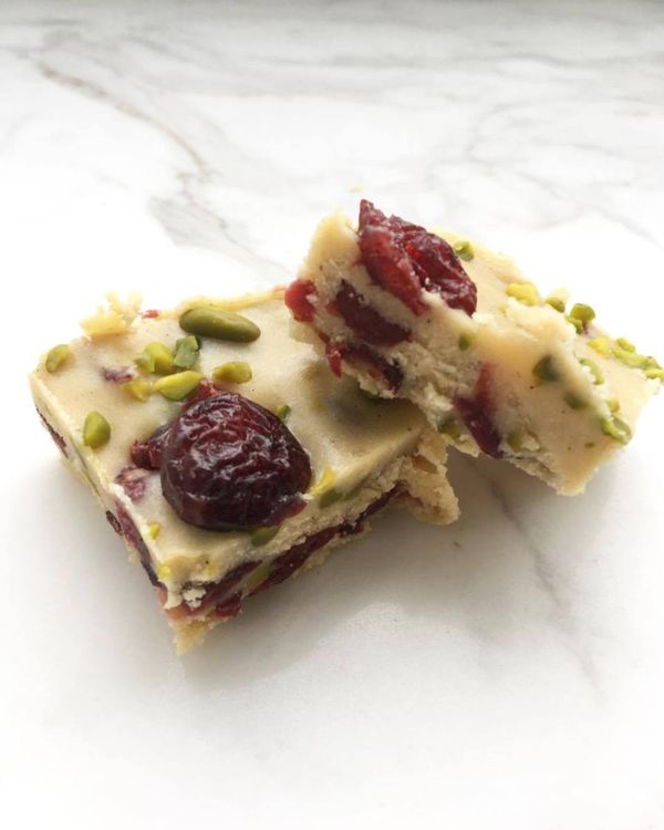 Cranberry Chai Fudge