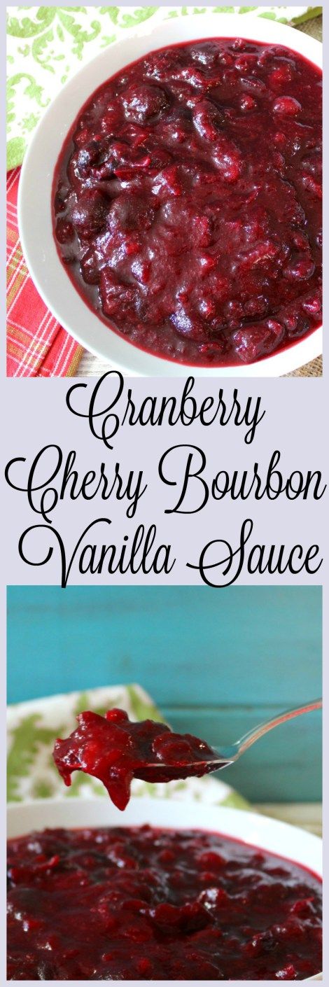 Cranberry Cherry Bourbon Vanilla Sauce