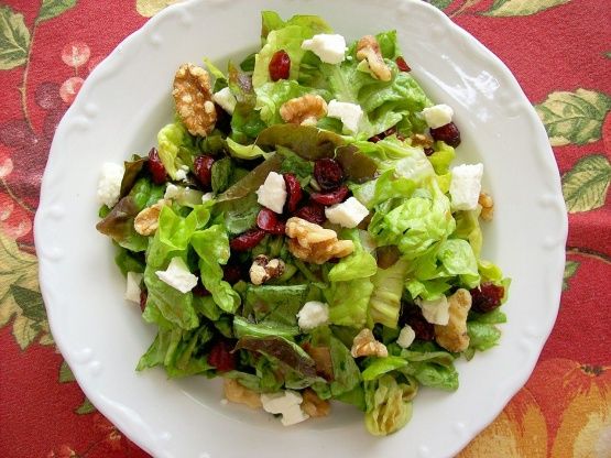 Cranberry, Feta and Walnut Salad