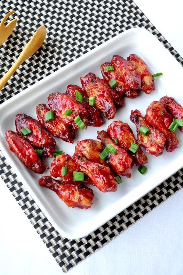 Cranberry Glazed Chili Chicken Wings