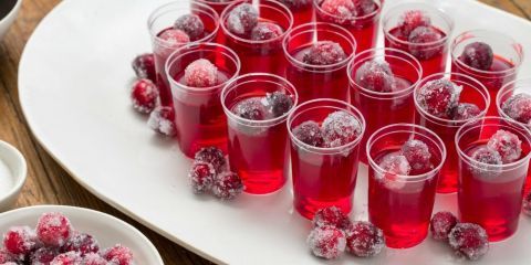 Cranberry Jell-O Shots