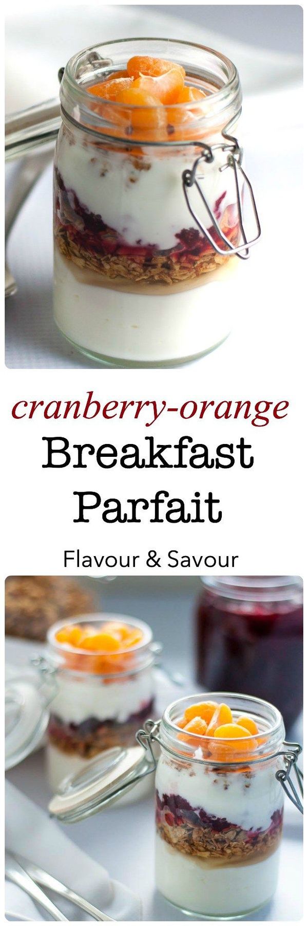 Cranberry Orange Breakfast Parfait