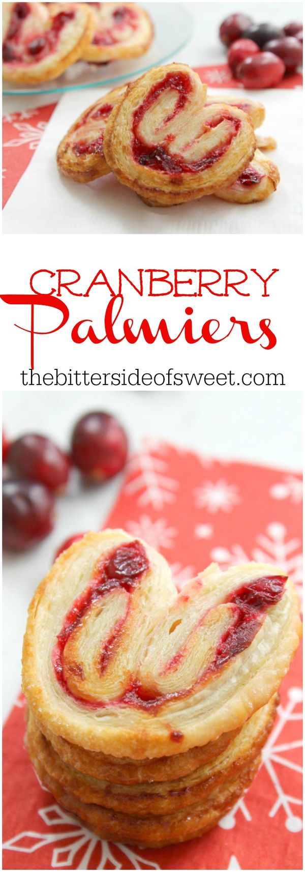 Cranberry Palmiers #CranberryWeek