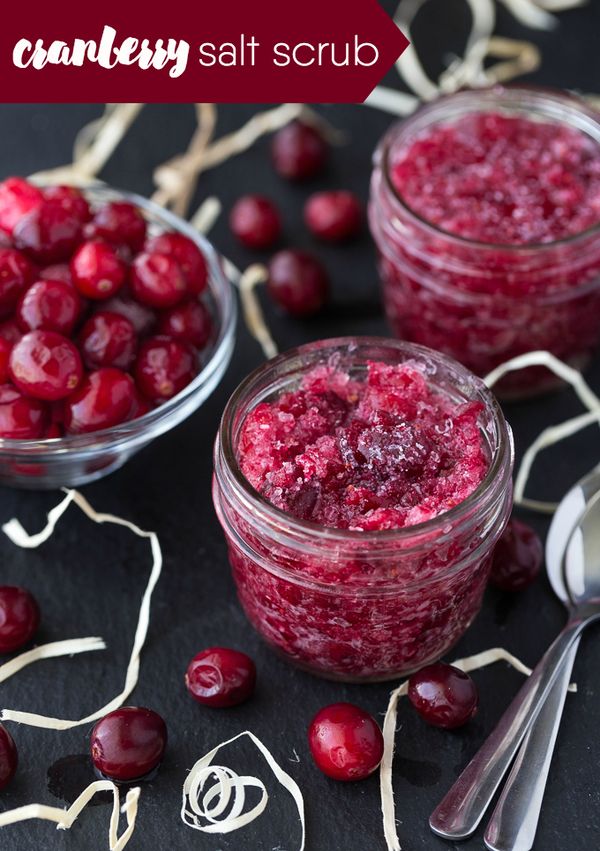 Cranberry Salt Scrub