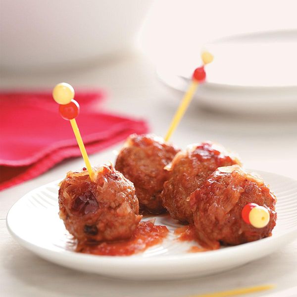 Cranberry Sauerkraut Meatballs