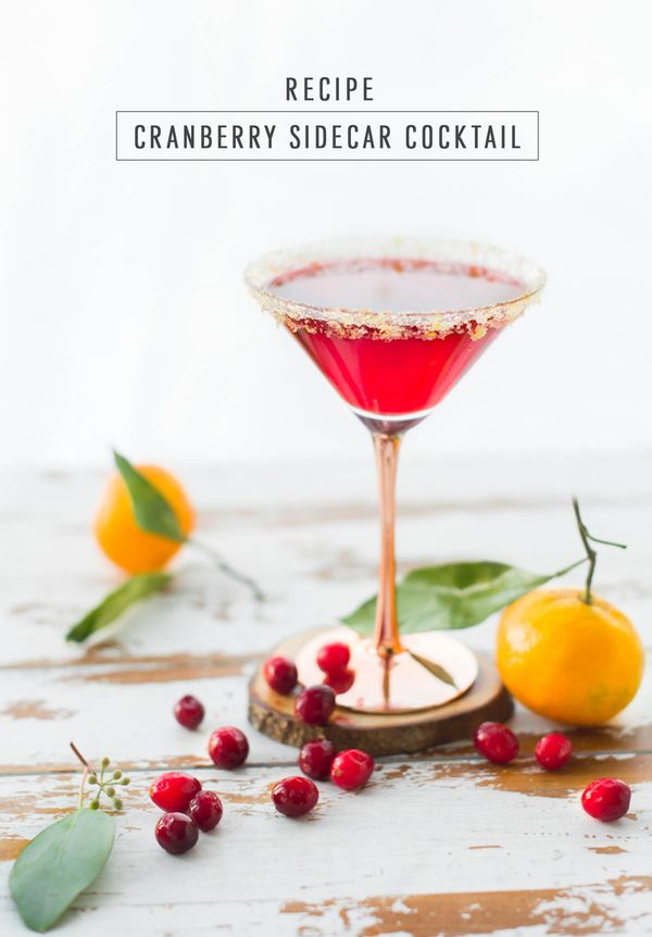 Cranberry Sidecar Cocktail