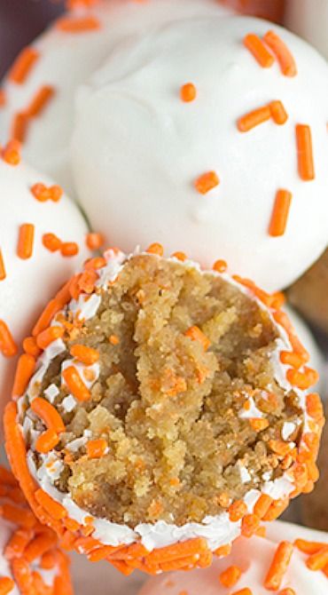 Cream Cheese Carrot Cake Cake Pops