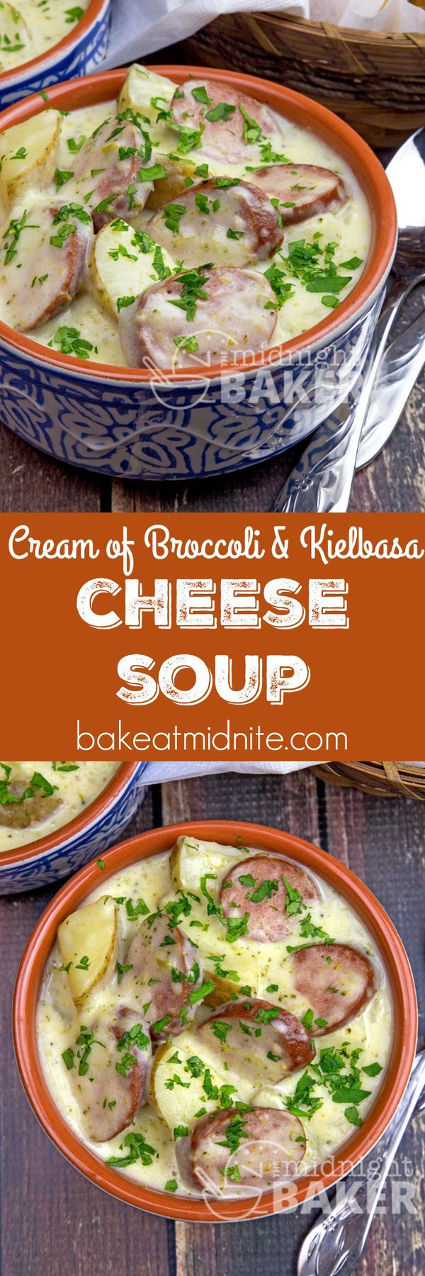 Cream of Broccoli & Kielbasa Cheese Soup