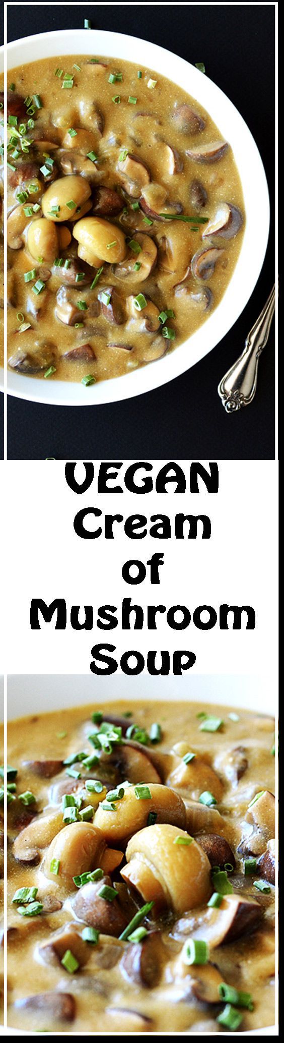 Cream of Mushroom Soup (Vegan