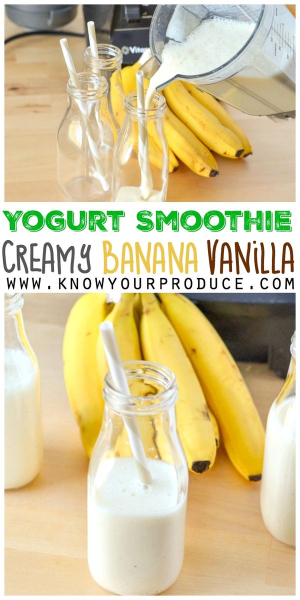 Creamy Banana Vanilla Yogurt Smoothie