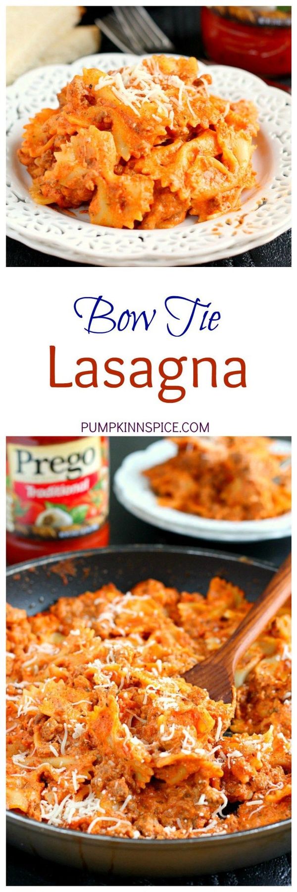 Creamy Bowtie Lasagna