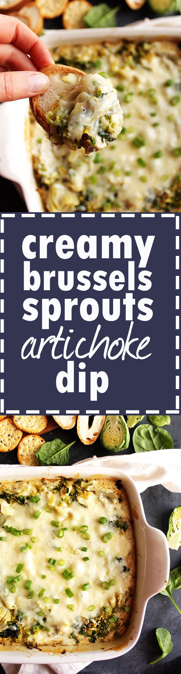 Creamy Brussels Sprouts and Artichoke Dip