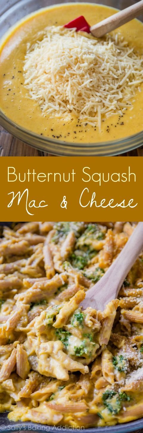 Creamy Butternut Squash Mac and Cheese with Kale