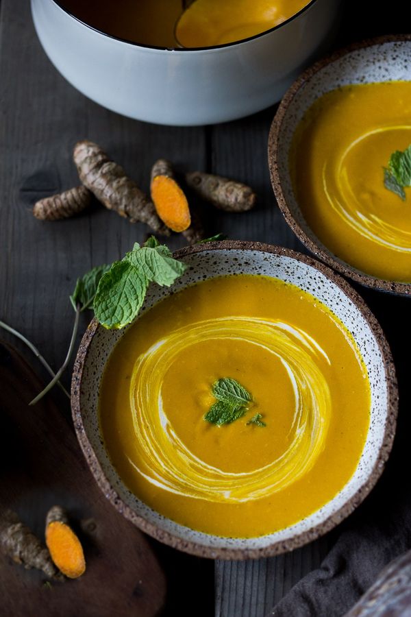 Creamy Carrot Turmeric Soup