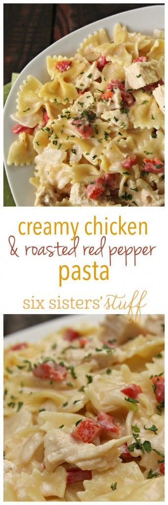 Creamy Chicken and Roasted Red Pepper Pasta