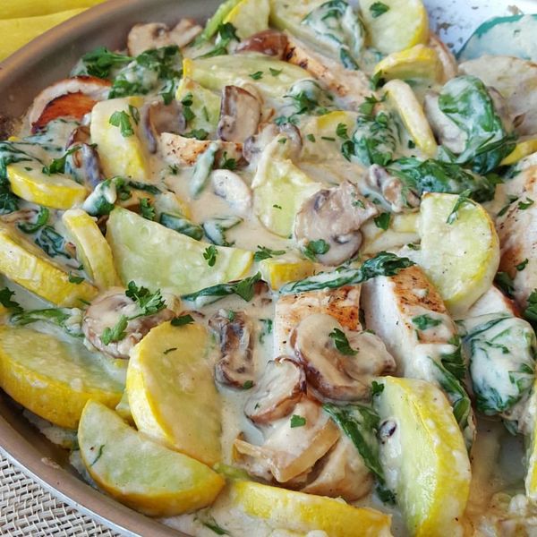 Creamy Chicken and Summer Squash