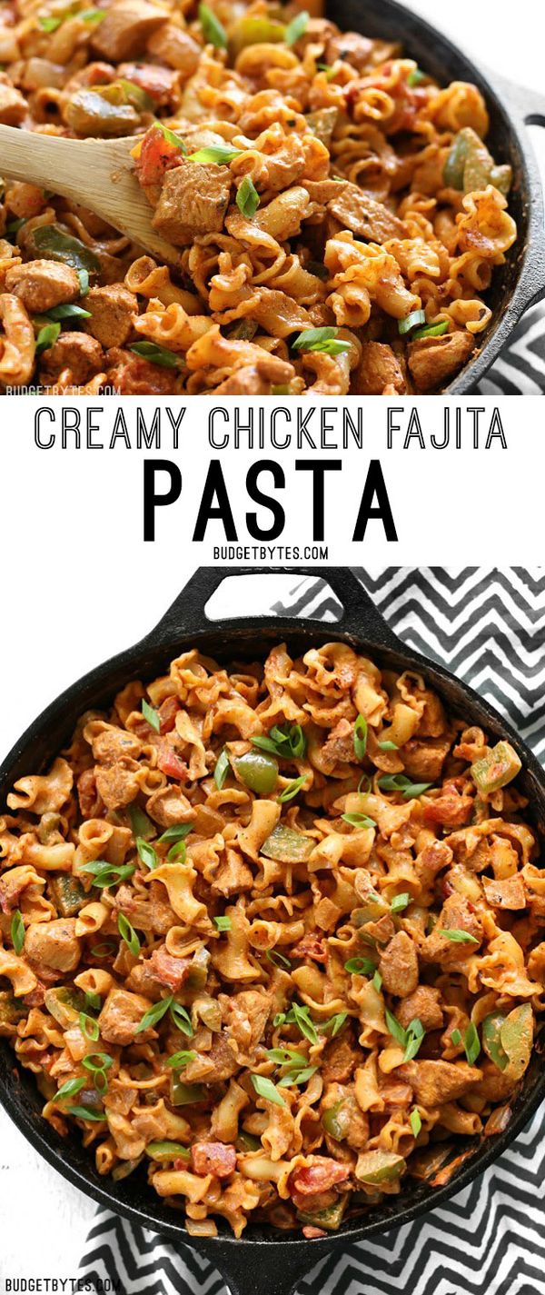 Creamy Chicken Fajita Pasta